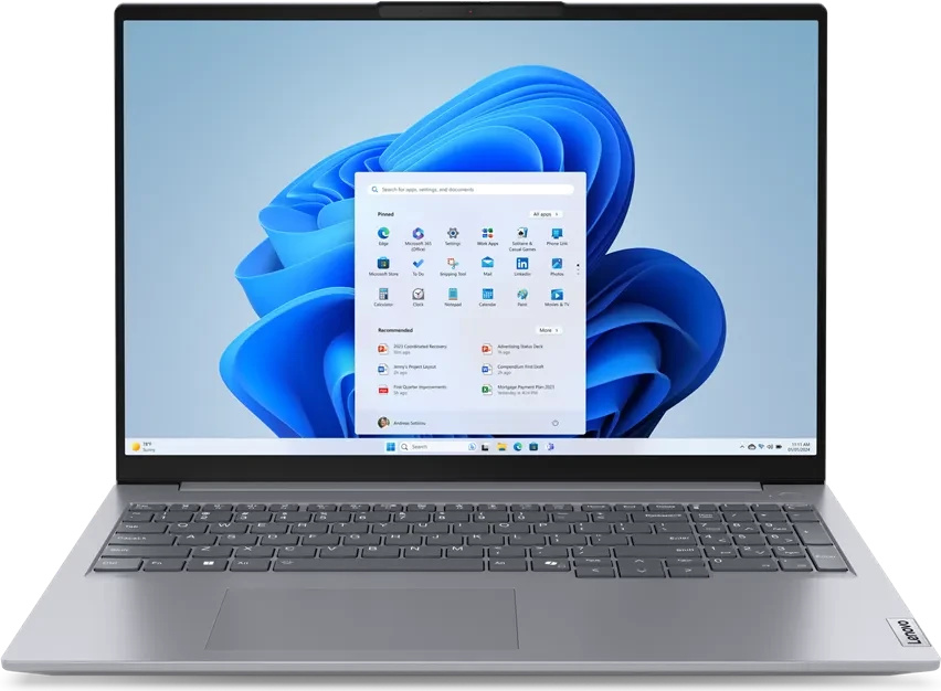 Lenovo ThinkBook 16 G7 ARP, Arctic Grey, Ryzen 7 7735HS, 32GB RAM, 1TB SSD, DE