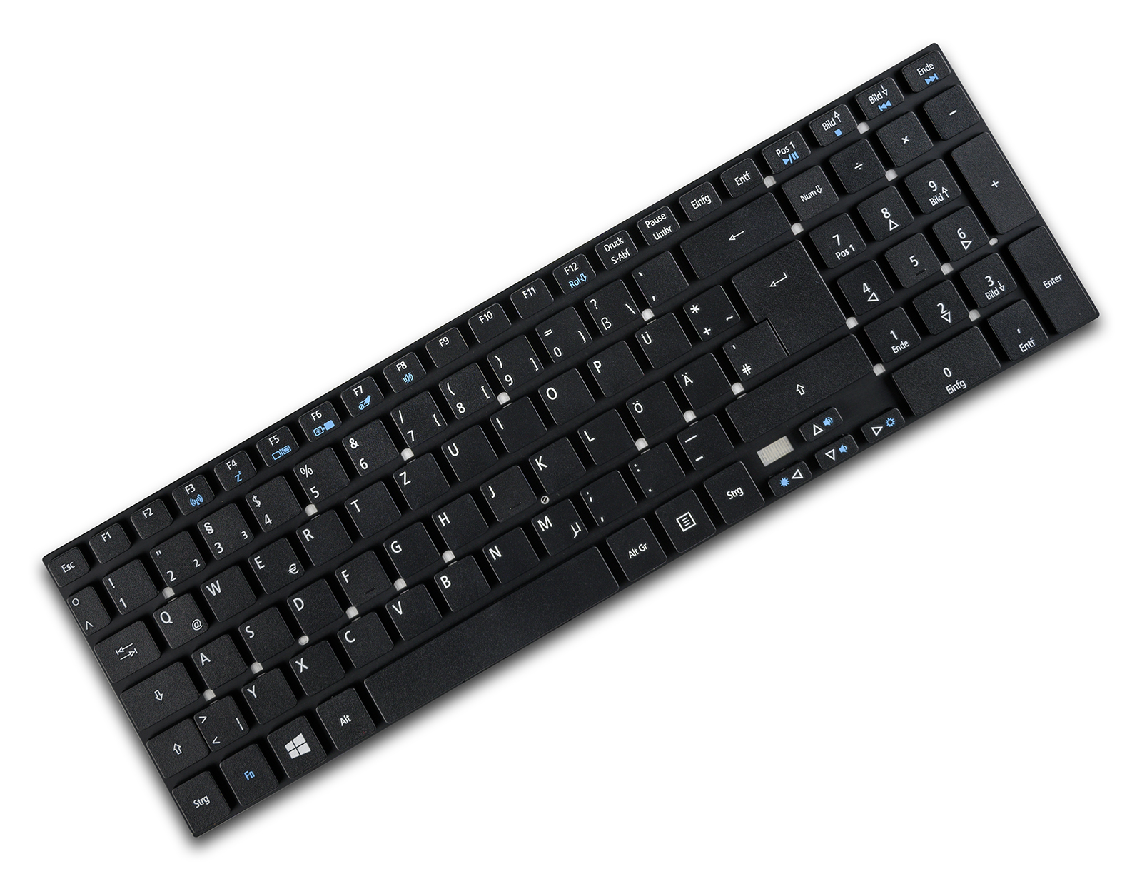 Acer Aspire E1-532 Tastatur (GER) Schwarz ohne Rahmen