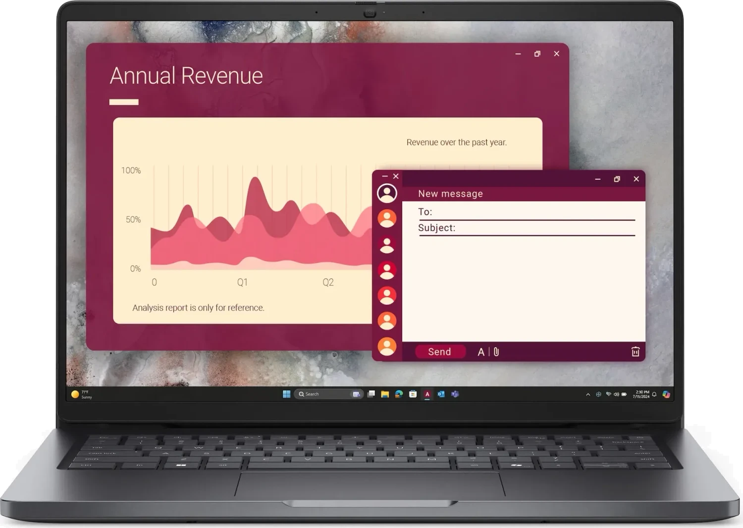 Dell Pro 14 PC14250, grau, Core 5 120U, 16GB RAM, 512GB SSD, DE