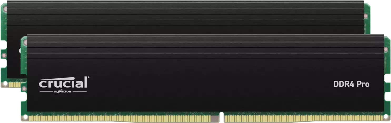 Crucial Pro UDIMM 64GB Kit, DDR4-3200, CL22-22-22, 2RX8