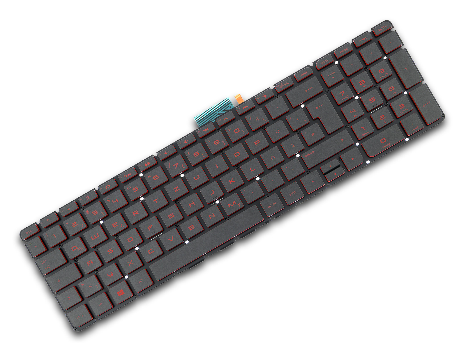 HP Envy 15-AE Tastatur (GER) Silber inkl. Backlight