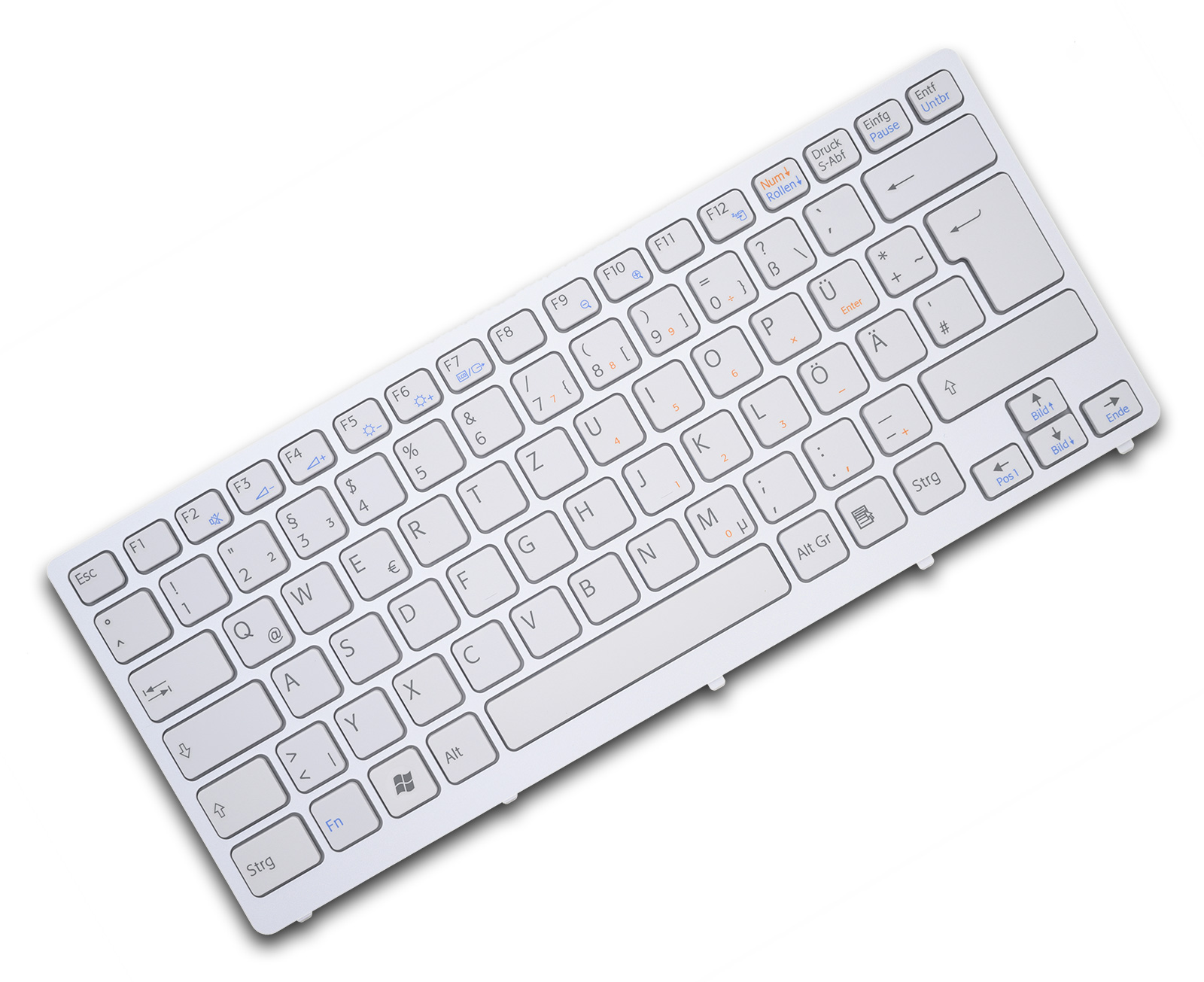 Sony Vaio VPC-CW VPCCW Tastatur (GER) Weiß ohne Rahmen