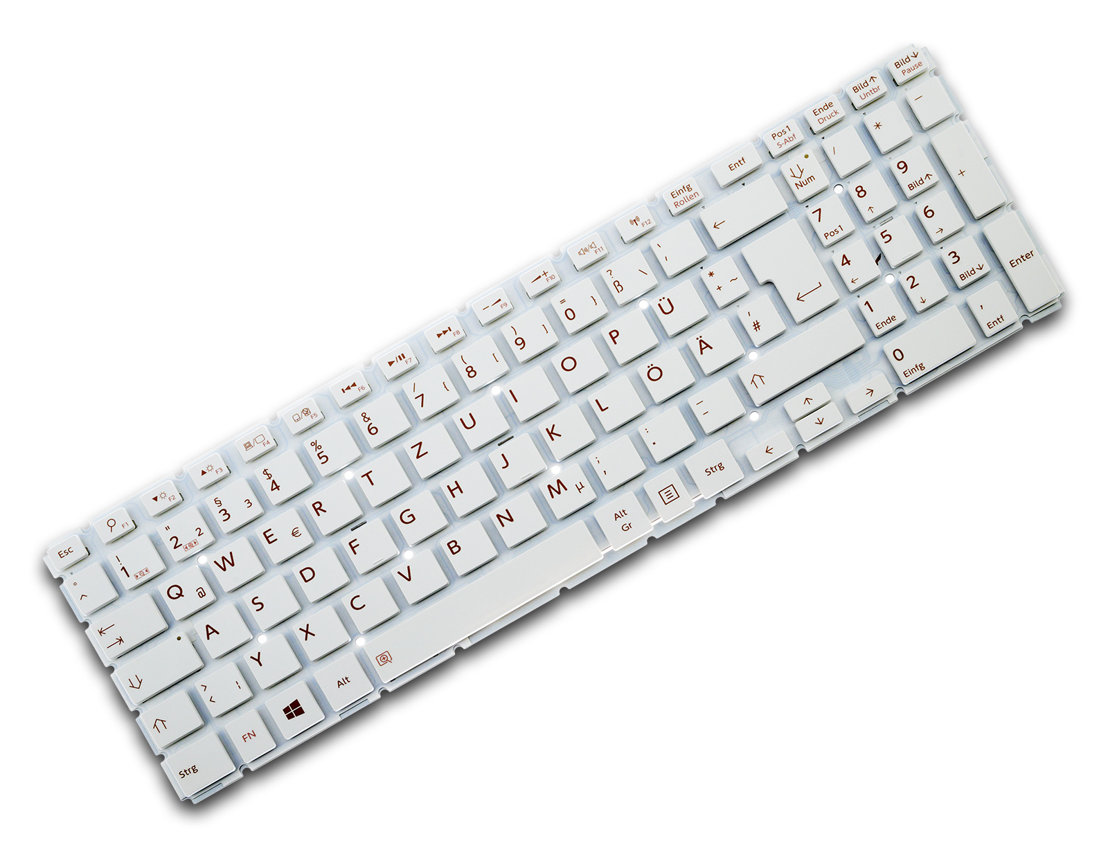 Toshiba Satellite L50-B Tastatur (GER) Weiss ohne Rahmen
