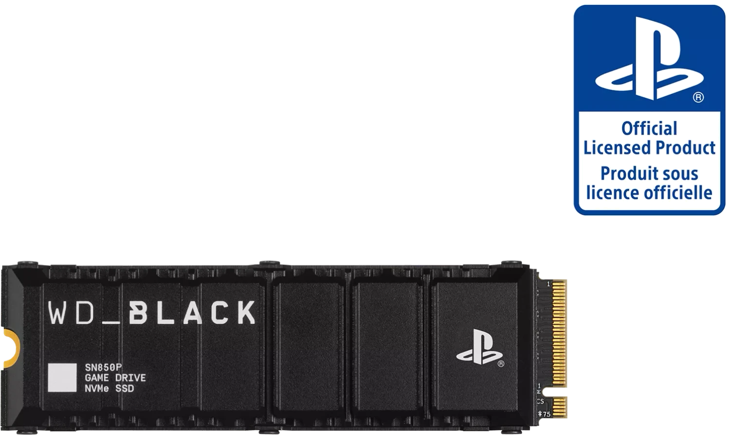 Western Digital WD_BLACK SN850P NVMe SSD 4TB, M.2 2280 / M-Key / PCIe 4.0 x4, Kühlkörper