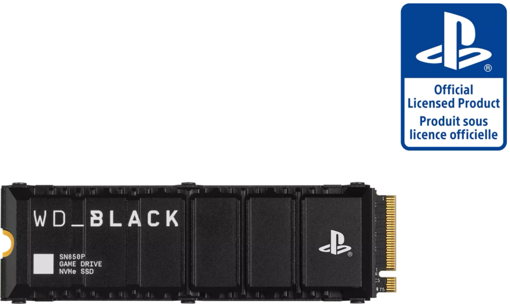 Western Digital WD_BLACK SN850P NVMe SSD 2TB, M.2 2280 / M-Key / PCIe 4.0 x4, Kühlkörper